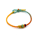 Bracelet Porte-Bonheur Tibétain – Corde Bénie Jaune - Univers Tibet
