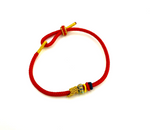 Bracelet Porte-Bonheur Tibétain – Corde Bénie Rouge - Univers Tibet