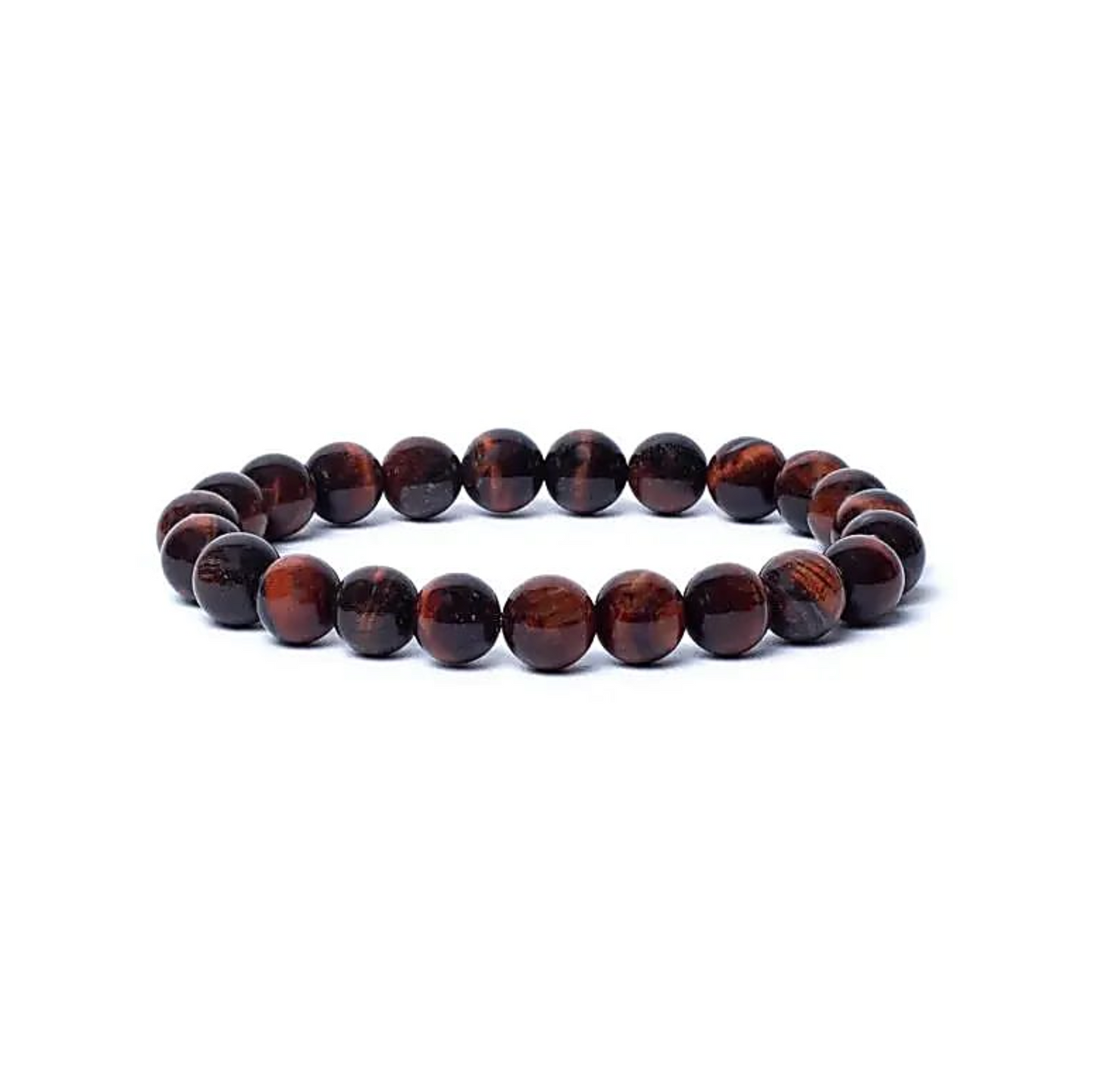 Bracelet Protecteur Flamme Intérieure en Œil de Tigre Rouge - Univers Tibet