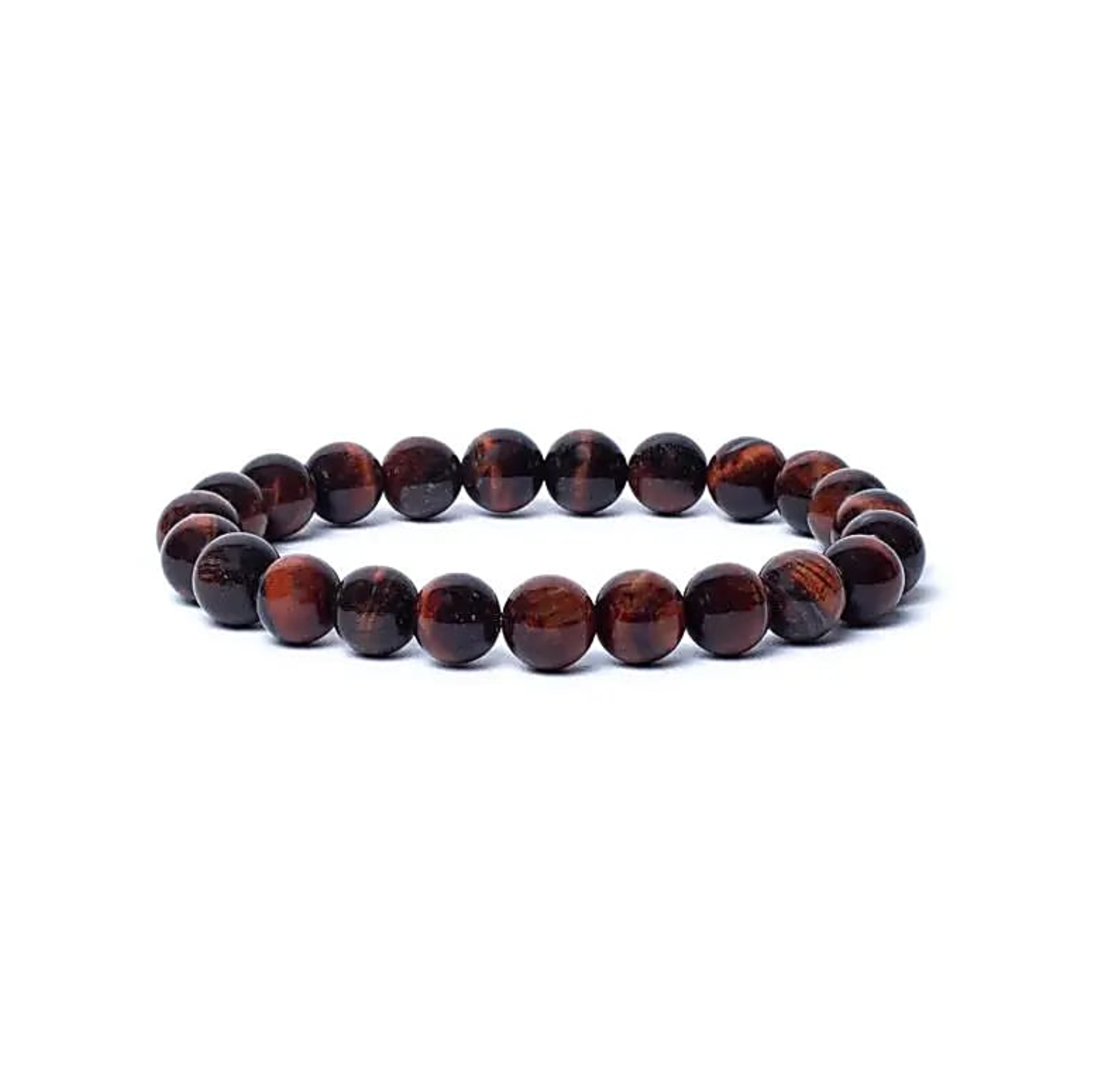 Bracelet Protecteur Flamme Intérieure en Œil de Tigre Rouge - Univers Tibet