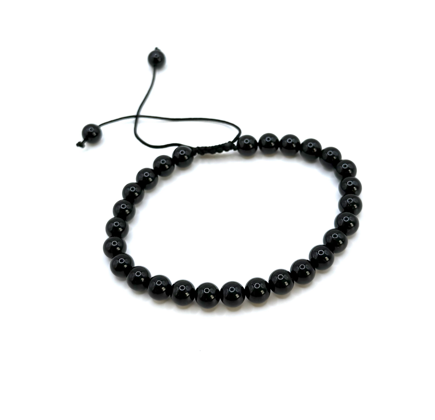 Bracelet Protection & Grounding - Adjustable Black Tourmaline - Tibetan Origin