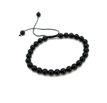 Bracelet Protection & Ancrage - Ajustable en Tourmaline Noire - Univers Tibet