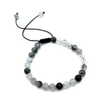 Bracelet Protection & Clarté - Ajustable en Quartz Tourmalin - Univers Tibet