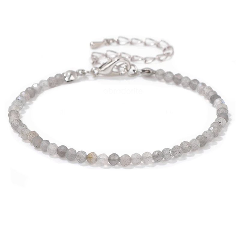Bracelet Protection & Intuition - Faceted Labradorite - Tibetan Universe