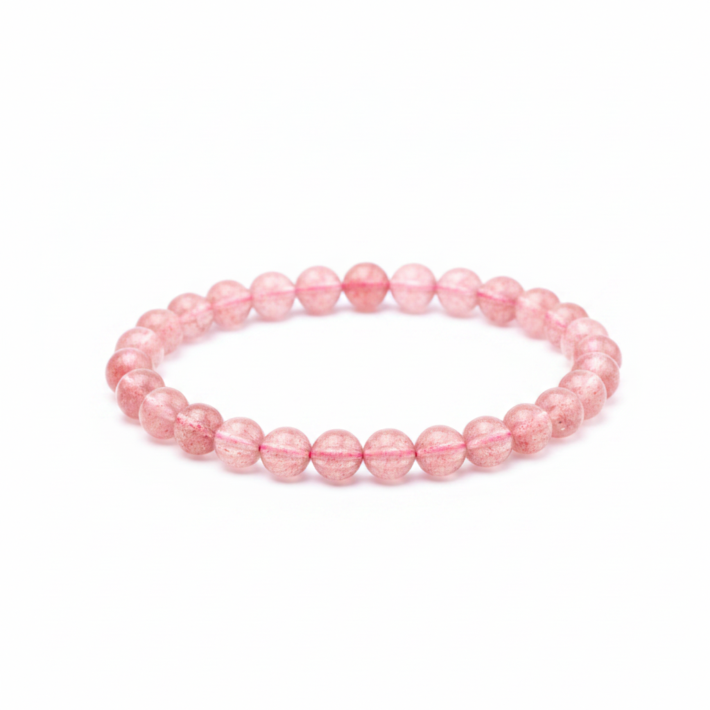 Bracelet Rosalia en Quartz Fraise - univers tibet