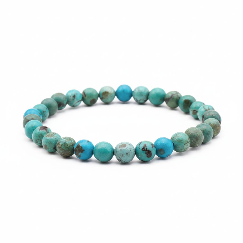 Bracelet Sérénité Himalayenne en Turquoise du Tibet – Qualité A+ - univers tibet