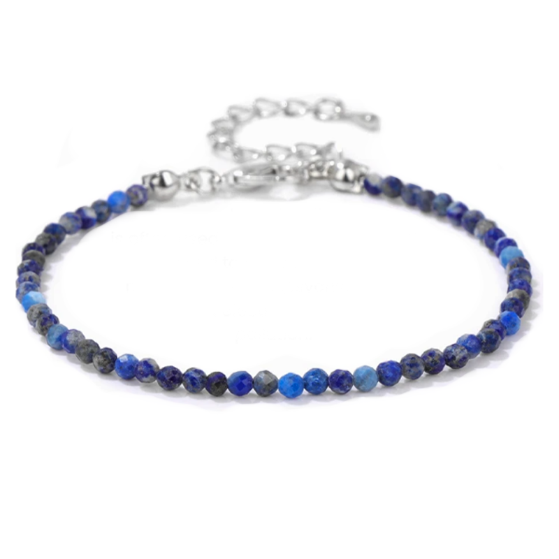 Armband Weisheit & Wahrheit - Facettierter Lapislazuli - Tibetwelt