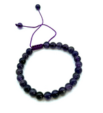 Bracelet Sérénité Spirituelle – Ajustable en Améthyste - Univers Tibet