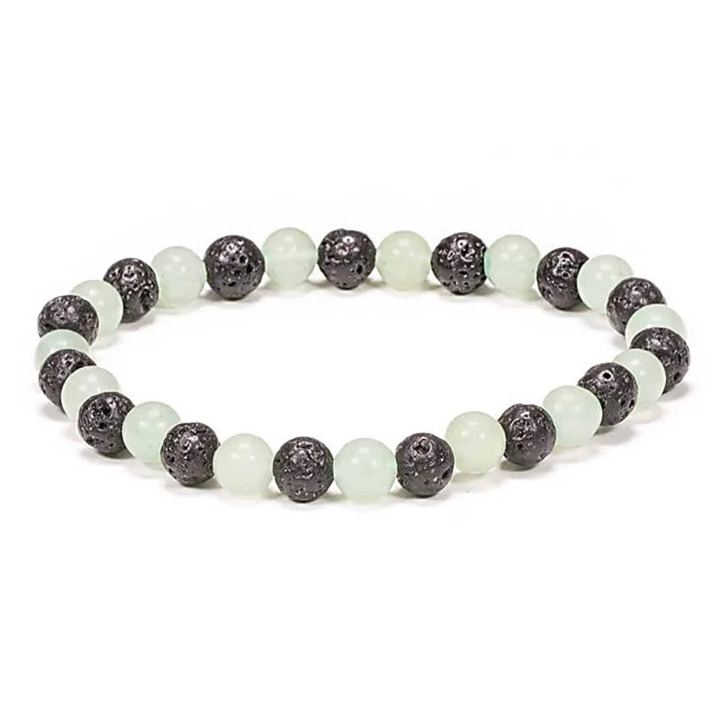 Spiritueller Armband Harmonie Erde & Herz aus Lavagestein und Türkis - Tibetwelt
