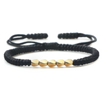 Bracelet Tibétain Porte-Bonheur Orné de Perles de Cuivre Noir - antre gothique