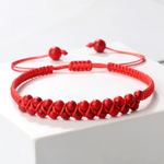 Bracelet Tibétain d'Amitié en Perles de Turquoise Rouge - Univers Tibet