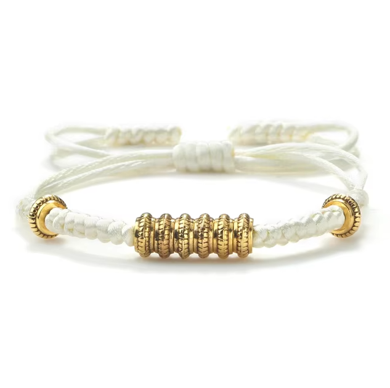 Bracelet Tibétain des 7 Chances Blanc - Univers Tibet