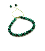 Bracelet Transformation & Protection - Ajustable en Malachite - Univers Tibet