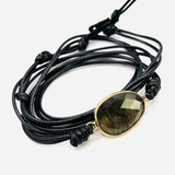 Bracelet Wrap - Labradorite - Couleur Brun - univers tibet