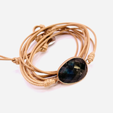 Bracelet Wrap - Labradorite - Couleur Naturelle - Univers Tibet