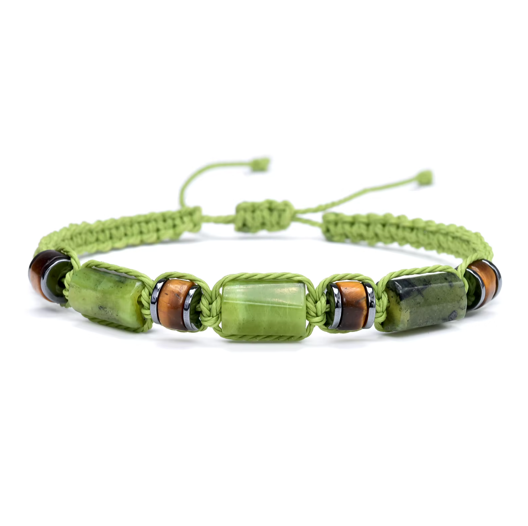 Jade Bracelet - Green Jade Bracelet - Prosperity and Good Luck Bracelet - Tibetan Universe