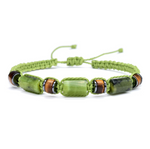 Bracelet de Chance et Prospérité Jade Vert - Univers Tibet