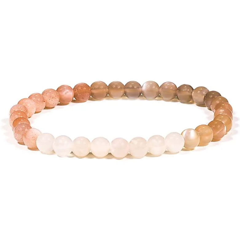 Armband aus Mondstein – Sanfte Emotionen, friedliche Träume und weibliche Balance - Tibetwelt