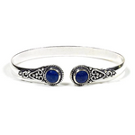 Bracelet en laiton et lapis lazuli – Clarté, vérité et intuition - Univers Tibet