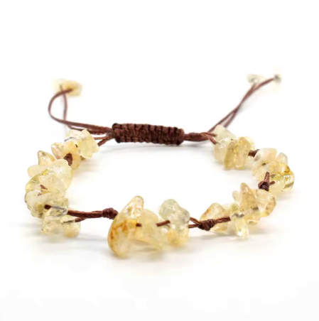 Bracelet Énergie Solaire en Citrine - univers tibet