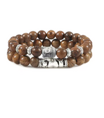 Bracelets Duo Bouddha Bois - Univers Tibet