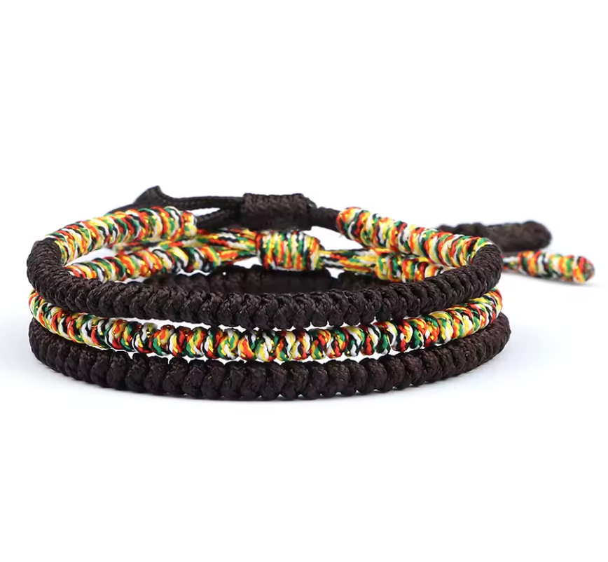 Tibetan Buddhist Friendship Bracelets - Brown - Tibet