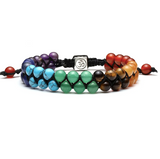 Armband mit 7 Chakren aus Kristallperlen - Tibetwelt