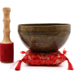 Bol Chantant Tibétain Bouddha Doré 19 cm