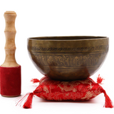 Bol Chantant Tibétain Bouddha Doré 19 cm