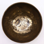 Bol Chantant Tibétain Bouddha Doré 19 cm