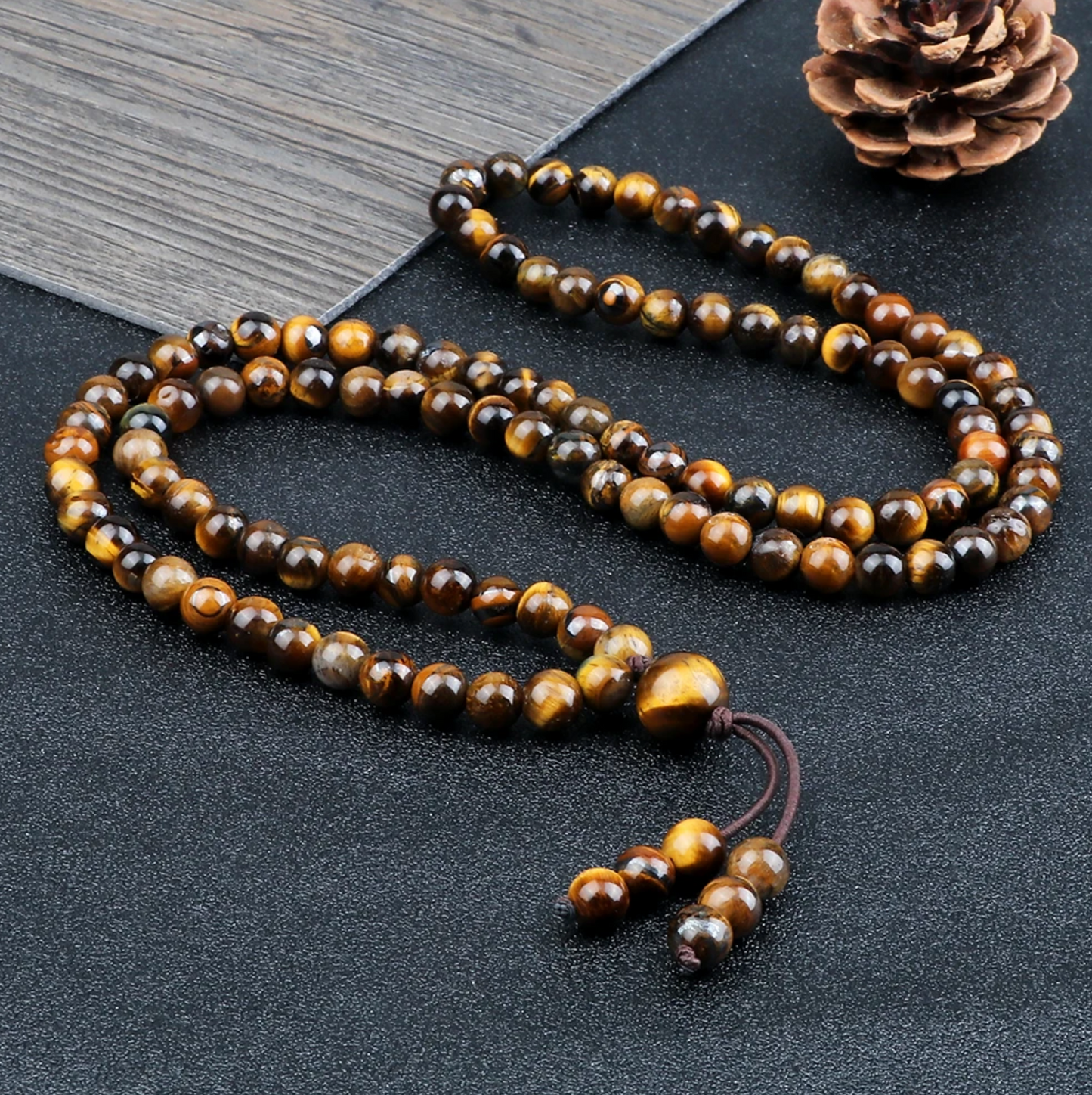 Mala Protection 108 Perles Oeil de Tigre