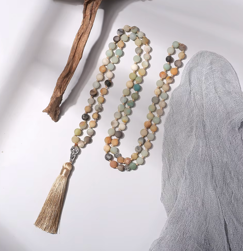 Mala Amazonite Mate