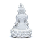 Statue Bouddha avec Cloche et Dorje Blanc