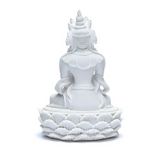 Statue Bouddha avec Cloche et Dorje Blanc