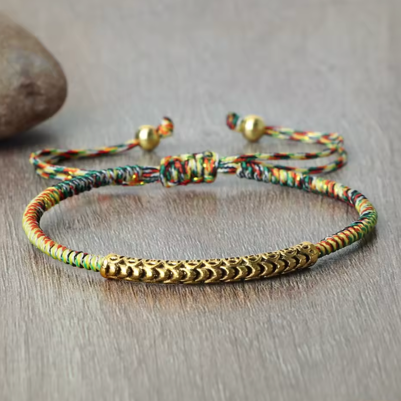 Bracelet Bouddhiste Porte-Bonheur Multicolore