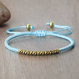Pulsera Budista de Suerte Azul Cielo
