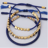 Pulseras de la Suerte - Juego de 3 Azul Marino