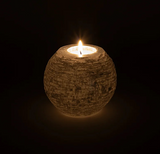 Bougeoir Boule de Neige en Sélénite