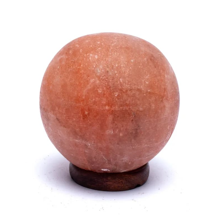 Orange Sphere Salt Lamp - 4000g - LED