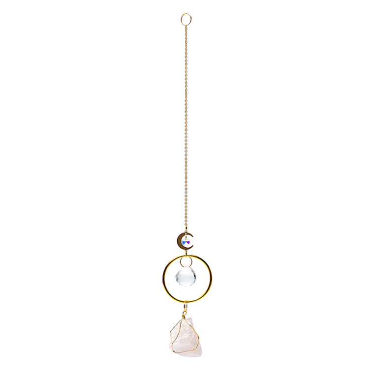 Sun Moon and Rose Quartz Catcher