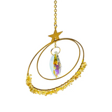 Crystal and Citrine Star Suncatcher