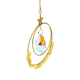 Crystal and Citrine Star Suncatcher