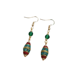 Boucles d'Oreilles Tibétaines Essence Himalaya