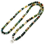 Mala 108 Perles Jaspe Fancy