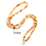Mala 108 Perles Aventurine Pêche