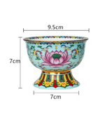 Bol de Culte Bouddhiste Lotus Sacré Bleu