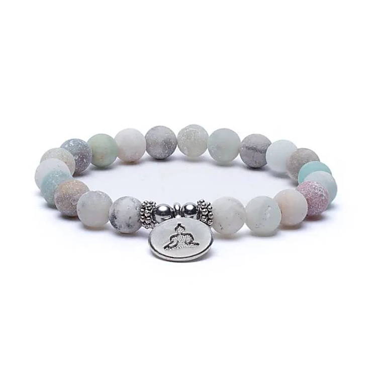 Serenity Bracelet – Amazonite & Buddha