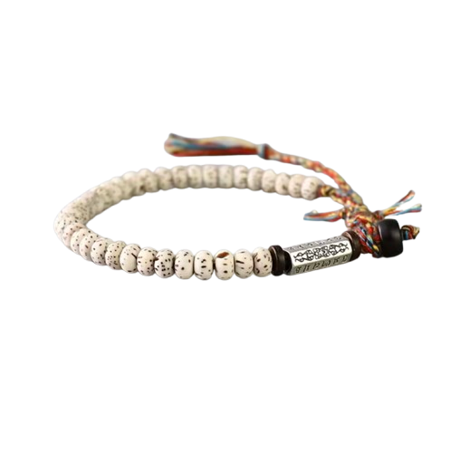 Bracelet Mantra en Perles de Bodhi – Éveil & Protection Spirituelle