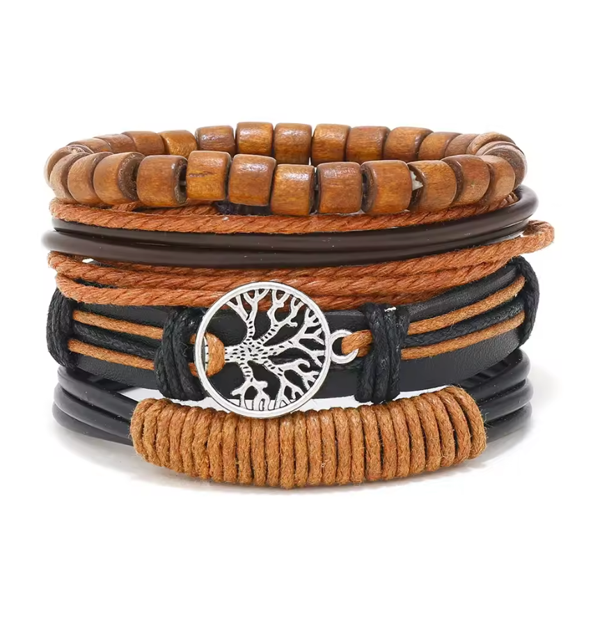 Set de 4 Bracelets Arbre de Vie