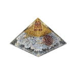 Orgonite Pyramide Ailes Célestes – Angélite & Symbole Ange